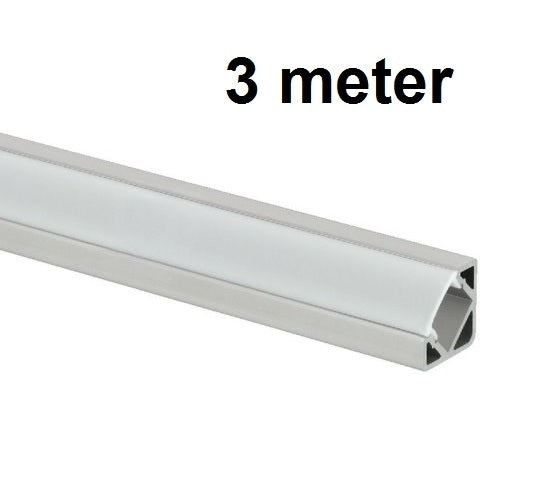 LED Profiel 3 meter - 45 graden LED Profiel 3 meter - 45 graden